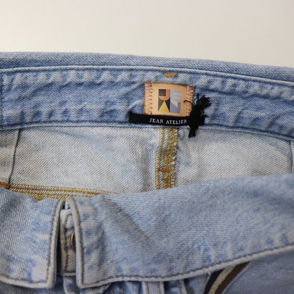 NEW Jean Atelier Flip Denim Mini Skirt 25 - Picture 5 of 8